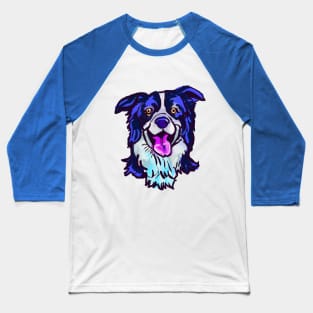 The happy Border Collie Love of My Life Baseball T-Shirt